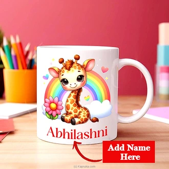 Personalized Happy Giraffe Mug For Kids Buy personalized gifts Online for specialGifts