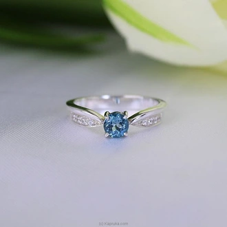 TASH GEM AND JEWELLERY NATURAL BLUE TOPAZ STONE LADIES RING TS-K102 Buy Tash gem and jewelry Online for specialGifts