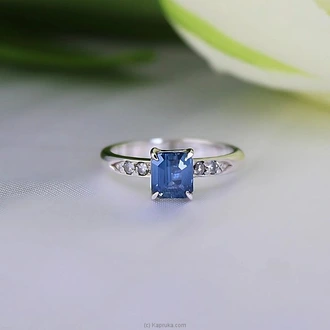 TASH GEM AND JEWELLERY NATURAL LONDON BLUE TOPAZ AND AMERICAN DIAMOND LADIES RING TS-K104 Buy Tash gem and jewelry Online for specialGifts