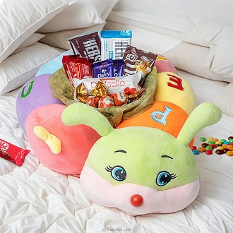 Cuddle And Choco Children`s Delight Set With Caterpillar Plush T  Online for none