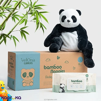 Velona Cuddlies Bamboo Baby Care Gift Set With Panda Plush Toy Buy baby Online for specialGifts