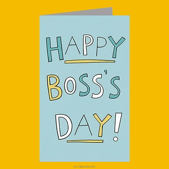 ``happy Boss`s Day`` Greeting Card  Online for none