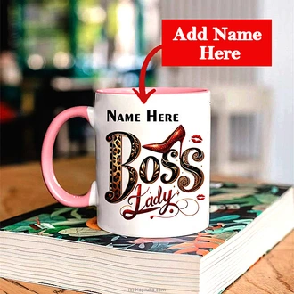 Personalized ``boss Lady`` Pink Mug  Online for none