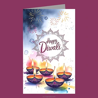 Happy Diwali Greeting Card  Online for none