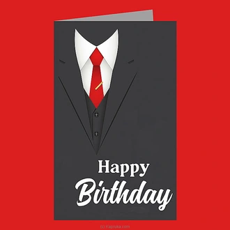 Suit and Tie Happy Birthday Card Buy Best Sellers Online for specialGifts