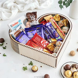 Sweetheart Chocolate Indulgence Gift Heart Box Buy combo gift pack Online for specialGifts