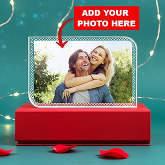 Personalized Photo Crystal Frame For Valentine Buy personalized gifts Online for specialGifts