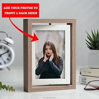 Double Sided Rotating Photo Frame 4x6 Inches  Online for none