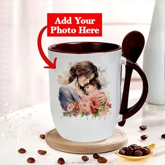Personalized Ceramic Mug With Spoon Buy personalized gifts Online for specialGifts