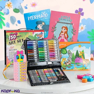Mermaid  Princess Mega Art Studio Bundle With Art Set, Colouring And Activity Books, Drawing Book, And Pencil Case Buy Kapruka Direct Imports Online for specialGifts