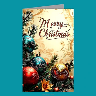 ``merry Christmas`` Greeting Card  Online for none