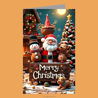 ``merry Christmas`` Greeting Card  Online for none
