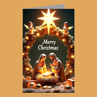 ``merry Christmas`` Greeting Card  Online for none