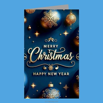 ``christmas And New Year`` Greeting Card  Online for none