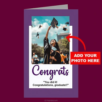 Customized ``Congrats`` Greeting Card Buy personalized gifts Online for specialGifts