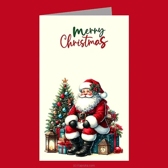 ``merry Christmas`` Greeting Card  Online for none