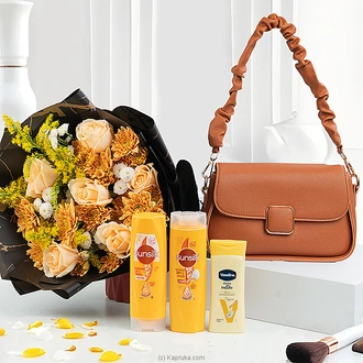 Peach Blossom Elegance Pamper Set Buy combo gift pack Online for specialGifts