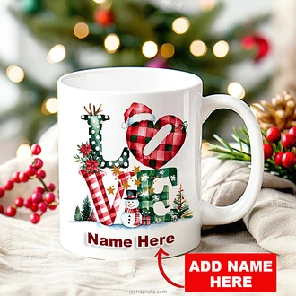 Personalized ``LOVE`` Christmas Mug  Online for none