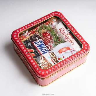 Christmas Premium Chocolate Gift Canister  Online for none