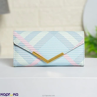 Verde Luxe Chevron Clutch Light Blue Buy Fashion | Handbags | Shoes | Wallets and More at Kapruka Online for specialGifts