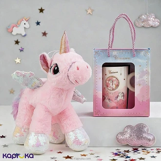 Magical Pink Unicorn Plush With Mug  Online for none