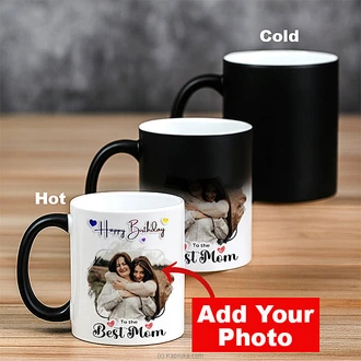 Personalized ``Happy Birthday To The Best MOM`` Color Changing Magic Mug Buy personalized gifts Online for specialGifts