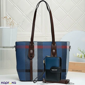 Blue Harmony Tote And Wallet Combo Buy Fashion | Handbags | Shoes | Wallets and More at Kapruka Online for specialGifts