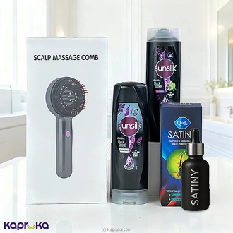 Premium Hair Care Power Combo - Satiny Hair Oil, Scalp Massage C  Online for none