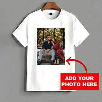 Customized T Shirt - White Buy personalized gifts Online for specialGifts