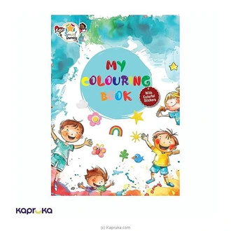 MY COLOURING BOOK WITH COLOURFUL STICKERS-AGS 2-5  Online for none