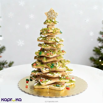 Festive Christmas Tree Cookie Stack  Online for none