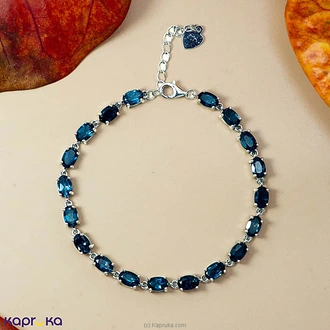 Chamathka Sea Breeze Charm London Blue Topaz Bracelet In Sterling Silver Buy Chamathka Jewelry Online for specialGifts
