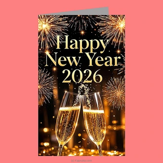 ``happy New Year 2026`` Greeting Card  Online for none