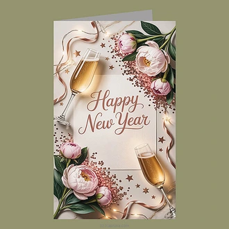 ``happy New Year`` Greeting Card  Online for none