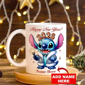 Personalized Stitch ``happy New Year 2026`` Mug  Online for none