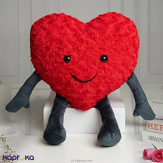 Smiling Red Heart Plush Soft Toy- 17 Inches Buy Soft and Push Toys Online for specialGifts