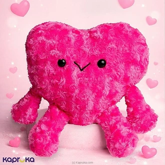 Cute Pink Heart Plush Soft Toy - 10 Inches Buy Soft and Push Toys Online for specialGifts