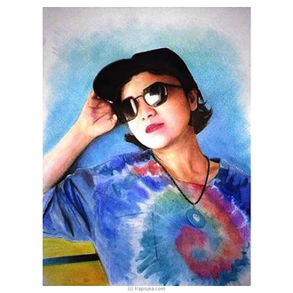 Custom Drawing Face Sketch - Colored Buy personalized gifts Online for specialGifts