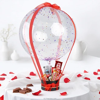 Love In The Air Balloon Gift Box Buy combo gift pack Online for specialGifts