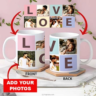 ``LOVE`` Personalized Valentine Photo Mug Buy personalized gifts Online for specialGifts