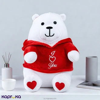 Winter Love Bear Plush Soft Toy - 10 Inches Buy Soft and Push Toys Online for specialGifts