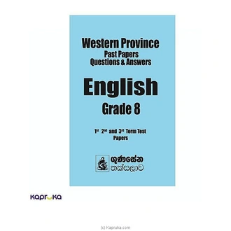 ENGLISH 8 SHRENIYA BASNAHIRA PALATH PASUGIYA VIBHAGA PRASHNOTHTHARA Buy M D GUNASENA AND COMPANY (PVT) LTD Online for specialGifts