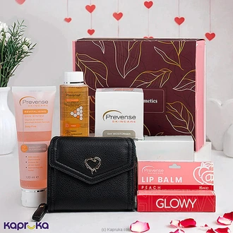 Elegant Love Glow Gift Box With Prevense Glowy Presents For Her And Women`s Short Wallet Black Buy Fashion | Handbags | Shoes | Wallets and More at Kapruka Online for specialGifts