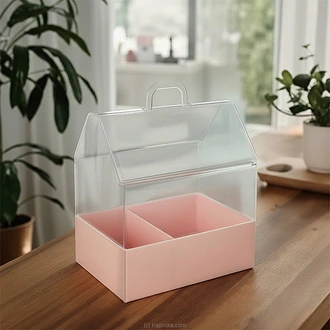 Gift Box With Transparent Handle - Pink Buy party Online for specialGifts