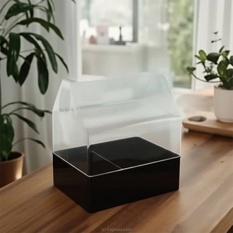 Gift Box With Transparent Handle - Black Buy party Online for specialGifts