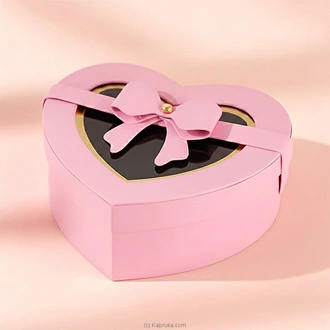 Heart Shape Gift Box With Ribbon - Pink (Large) Buy party Online for specialGifts