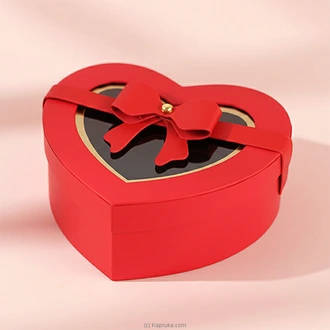 Heart Shape Gift Box With Ribbon - Red (Medium) Buy party Online for specialGifts