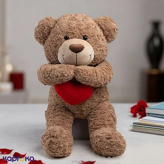 Giant Teddy Bear Holding Heart ? 25 Inches Buy Soft and Push Toys Online for specialGifts