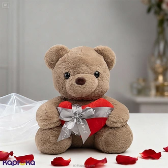 Sweet Embrace Brown Teddy Bear With Heart - 15 Inch Buy Soft and Push Toys Online for specialGifts