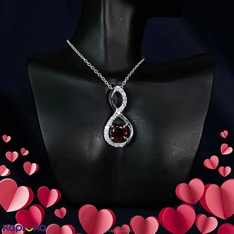 TASH GEM AND JEWELLERY RED GARNET STONE PENDANT TS-K111 Buy Tash gem and jewelry Online for specialGifts